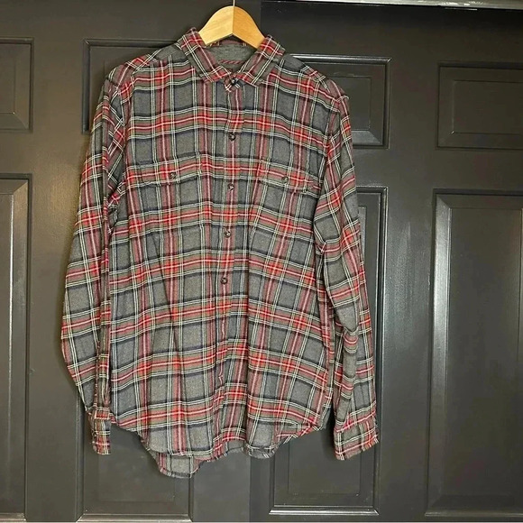 Woolrich Mens  Plaid Long Sleeve Collared Flannel ButtonUp Cotton XL (h8 - Picture 3 of 9